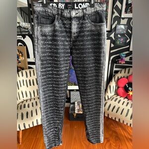 LONDON ROCK UPCYCLED FOREVER21 WOMEN’S TAPERED ZIP ANKLE JEANS SZ 32